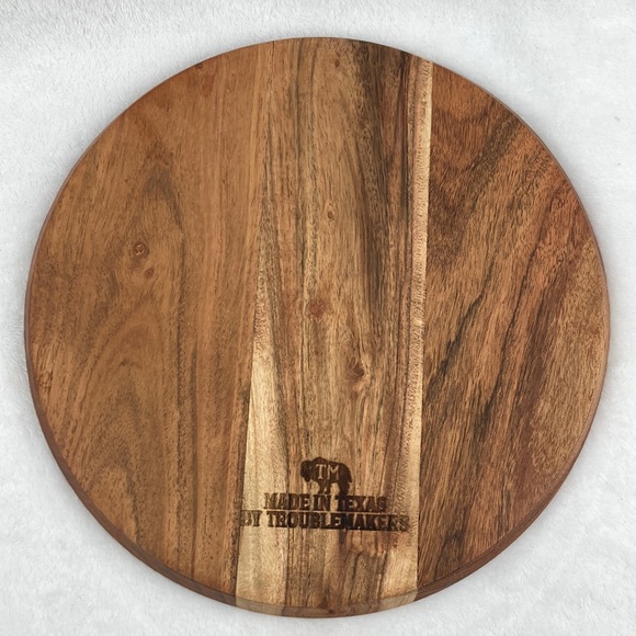 Troublemakers Carved Wooden Platter “Wicked Chickens Lay Deviled Eggs 11” - Picture 4 of 10